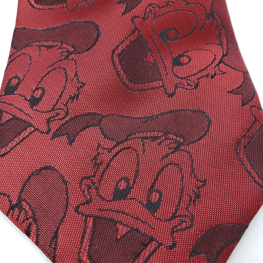 Balancine Disney Donald Duck Necktie Red Black